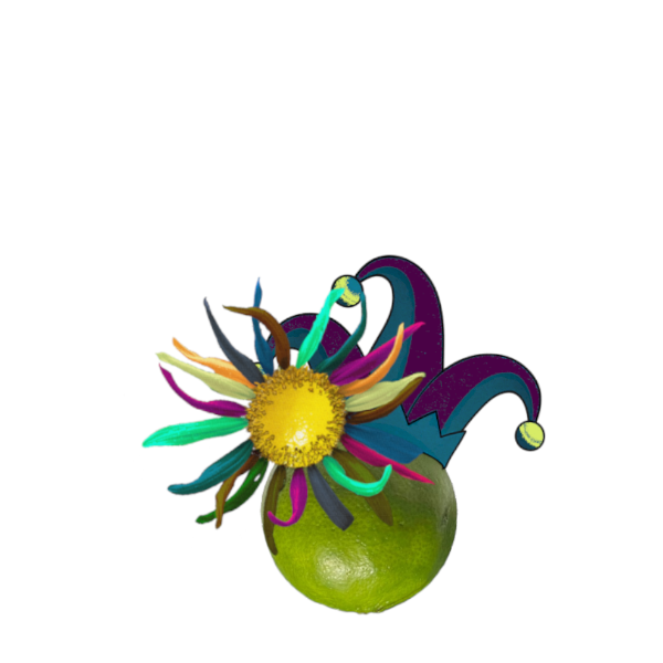 Lemondala Lime with multicolored lemon sunflower.