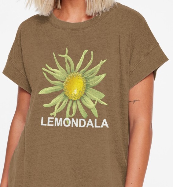 Light Green Lemondala Lemon Sunflower shirt available on RedBubble