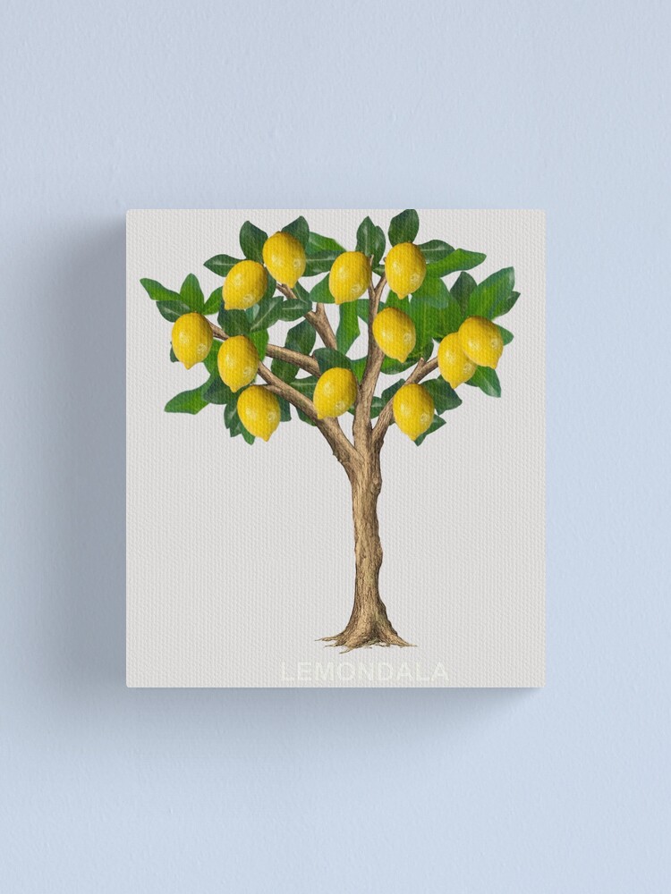 Lemon tree canvas available on Redbubble