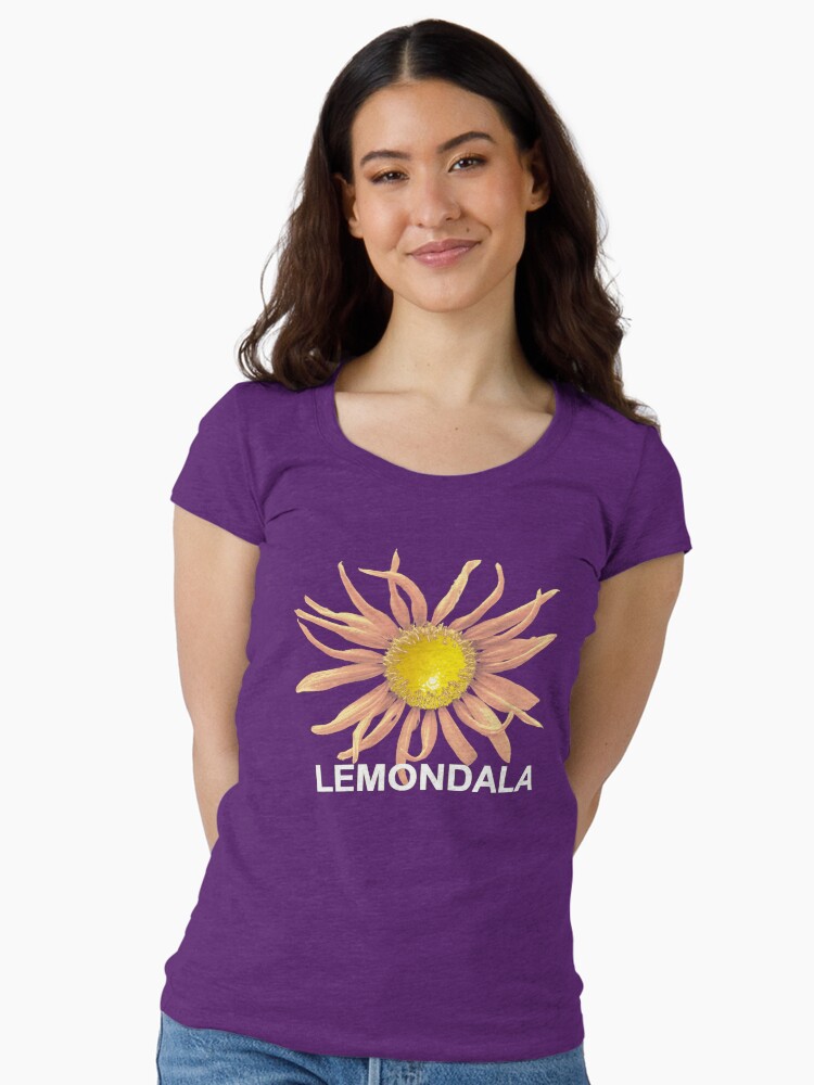 Purple lemon sunflower shirt available on Redbubble