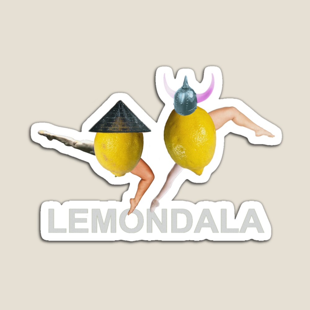 Lemon Dance off Viking Helmet and cone hat magent available on Redbubble
